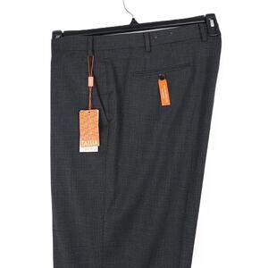 Tallia Men's Classic-Fit Stretch Suit Pants Dark Grey Solid 44x30 NWT